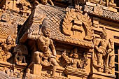 The great Chola temples of Tamil Nadu - The Brihadishwara Temple of Thanjavur. The first (outer) entrance gopura. 